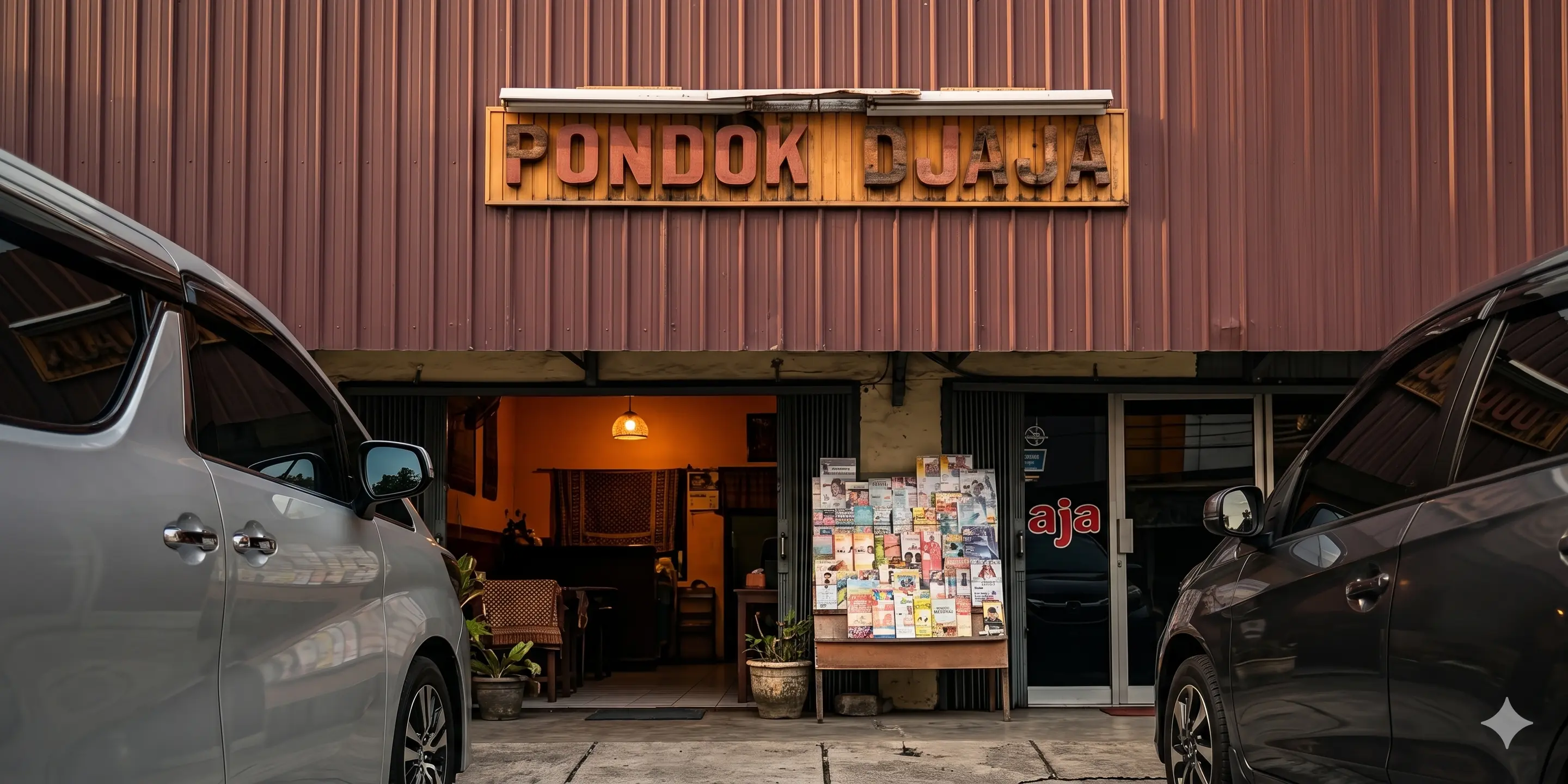 Hidangan Padang lengkap dengan rendang dan lauk berlimpah