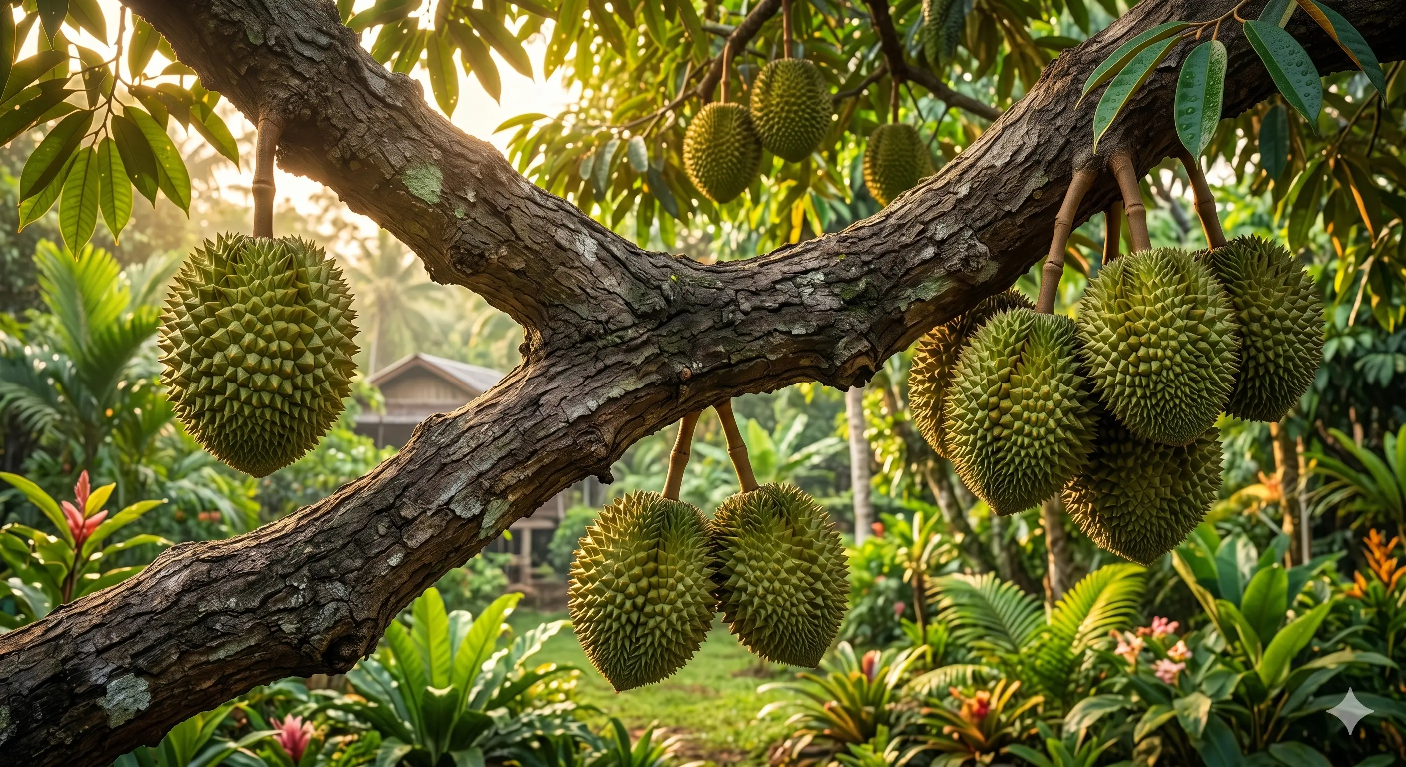 Buah-buahan tropis segar — latar kawasan Tanjung Duren Jakarta